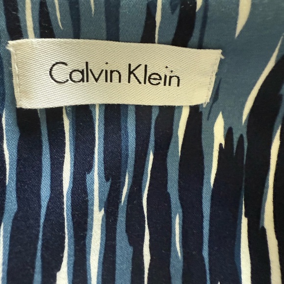 Calvin Klein Navy and White Midi Dress size 6 - Picture 3 of 8